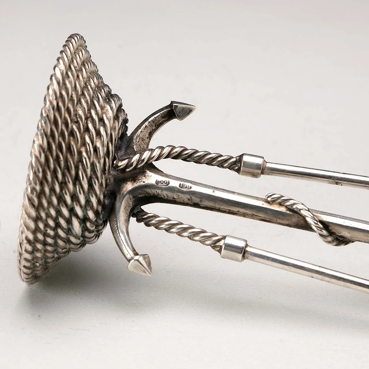 CESA Alessandria silver ashtray set, 20th century 9