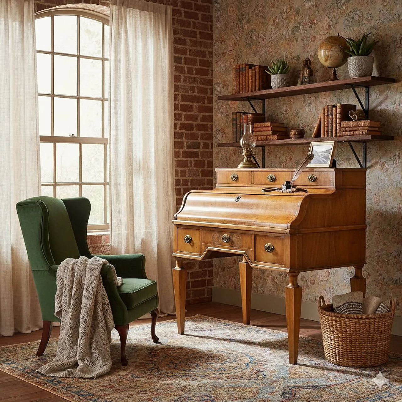 Scrivania in noce, '800 2