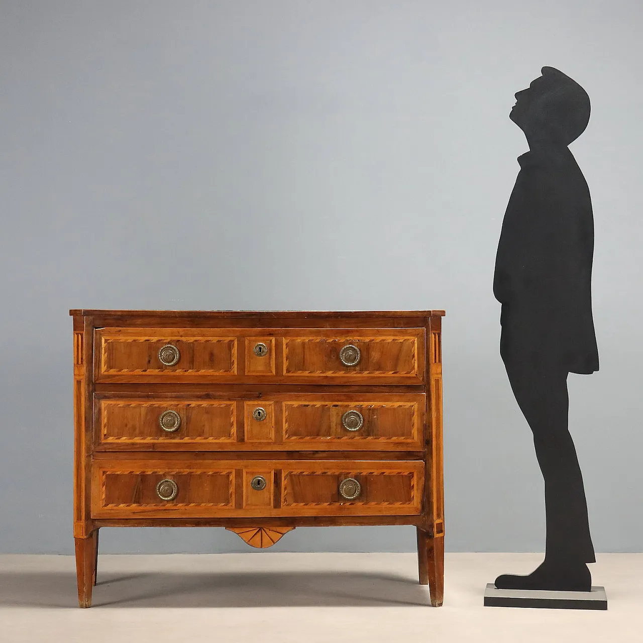 Cassettone Neoclassico in noce, '800 3