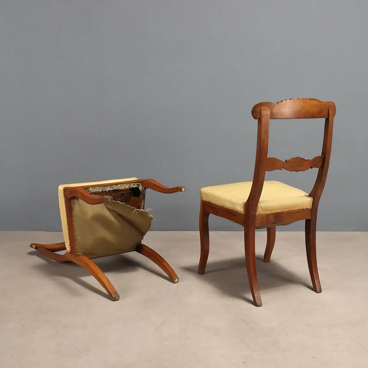 6 Sedie in noce, '800 10