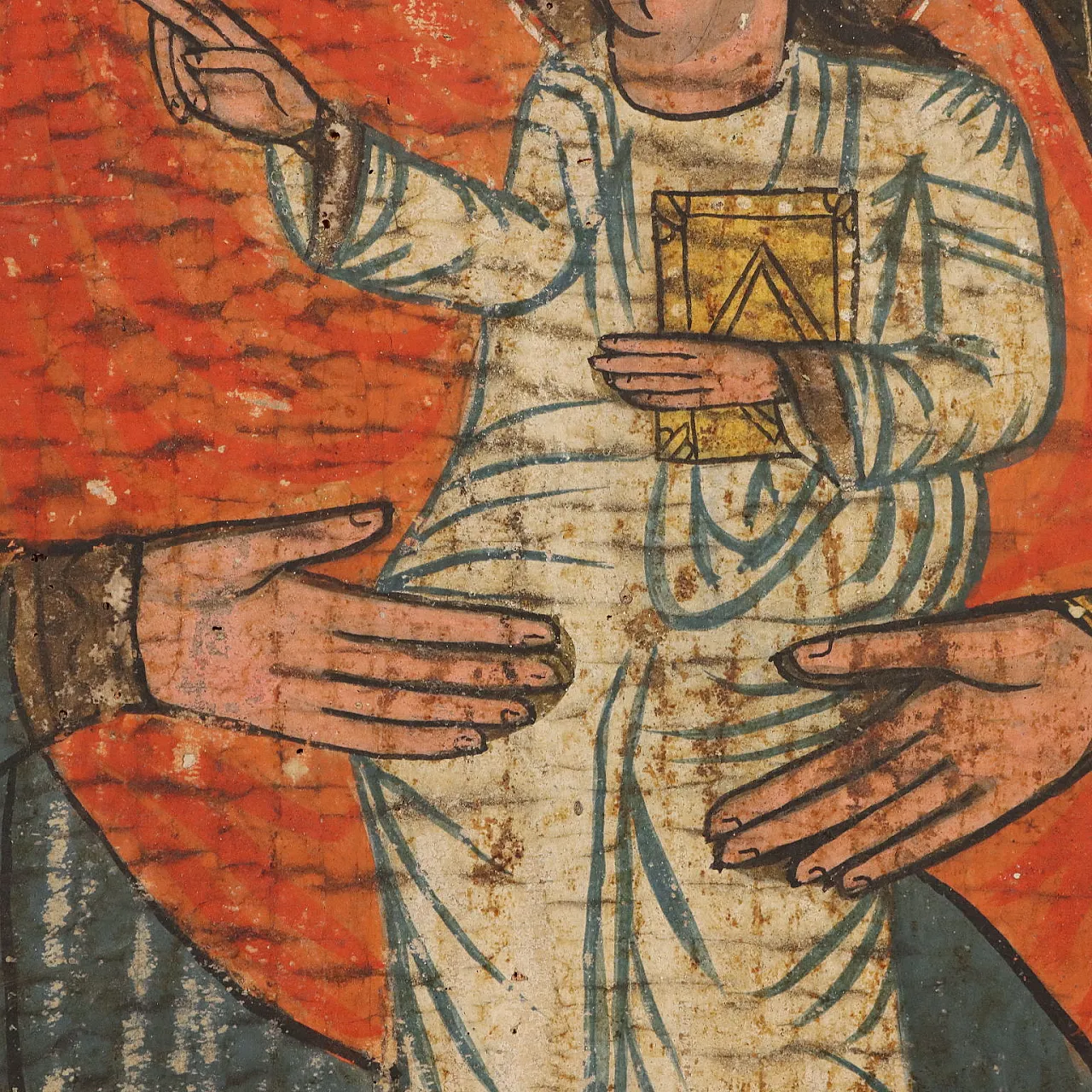 Icona Madonna con Bambino, tempera su tavola, '800 5