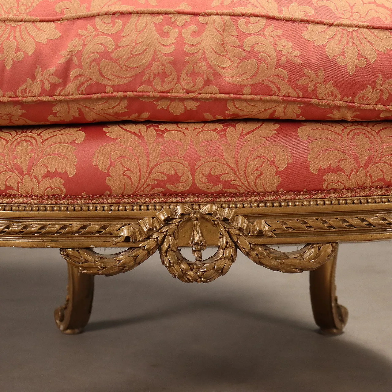 Armchair in carved and gilded wood, 19th century 7