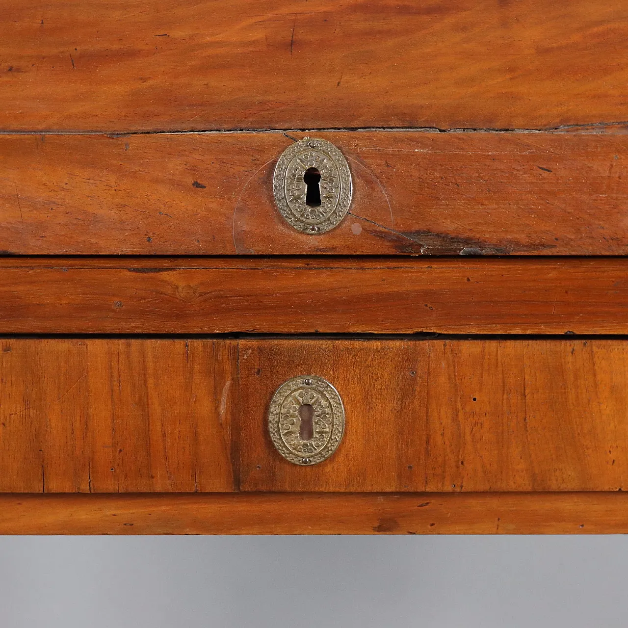 Scrivania Impero a rullo in noce, primo '800 9