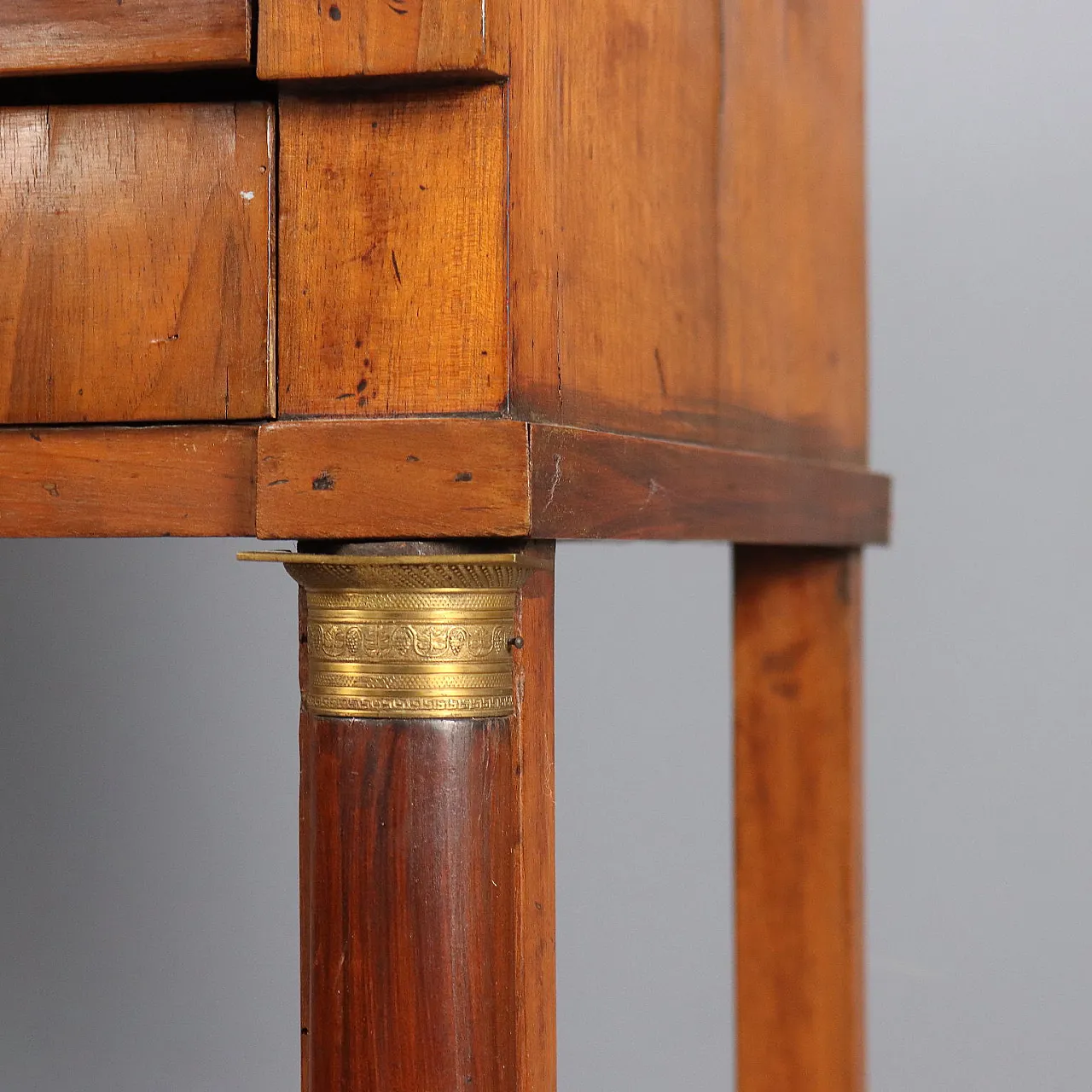 Scrivania Impero a rullo in noce, primo '800 10