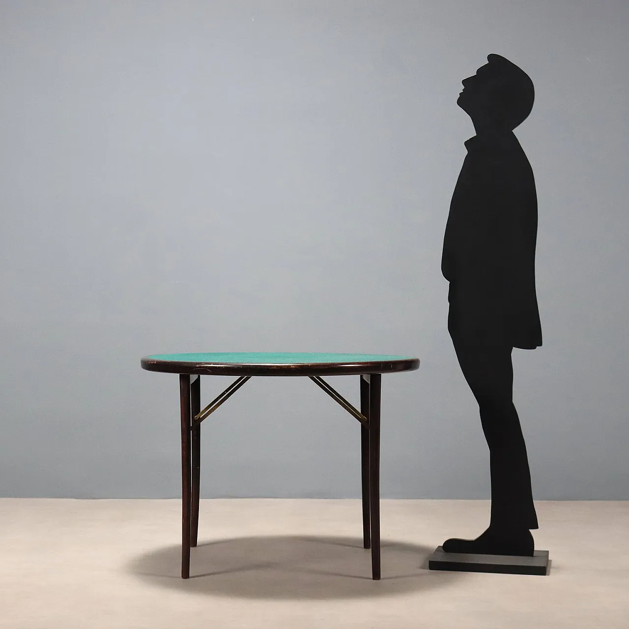 Tavolo da gioco in legno, anni '60 2