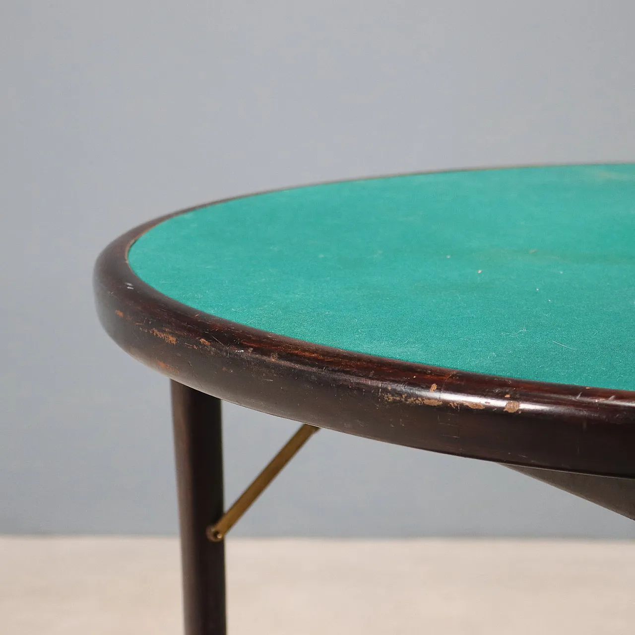 Tavolo da gioco in legno, anni '60 3