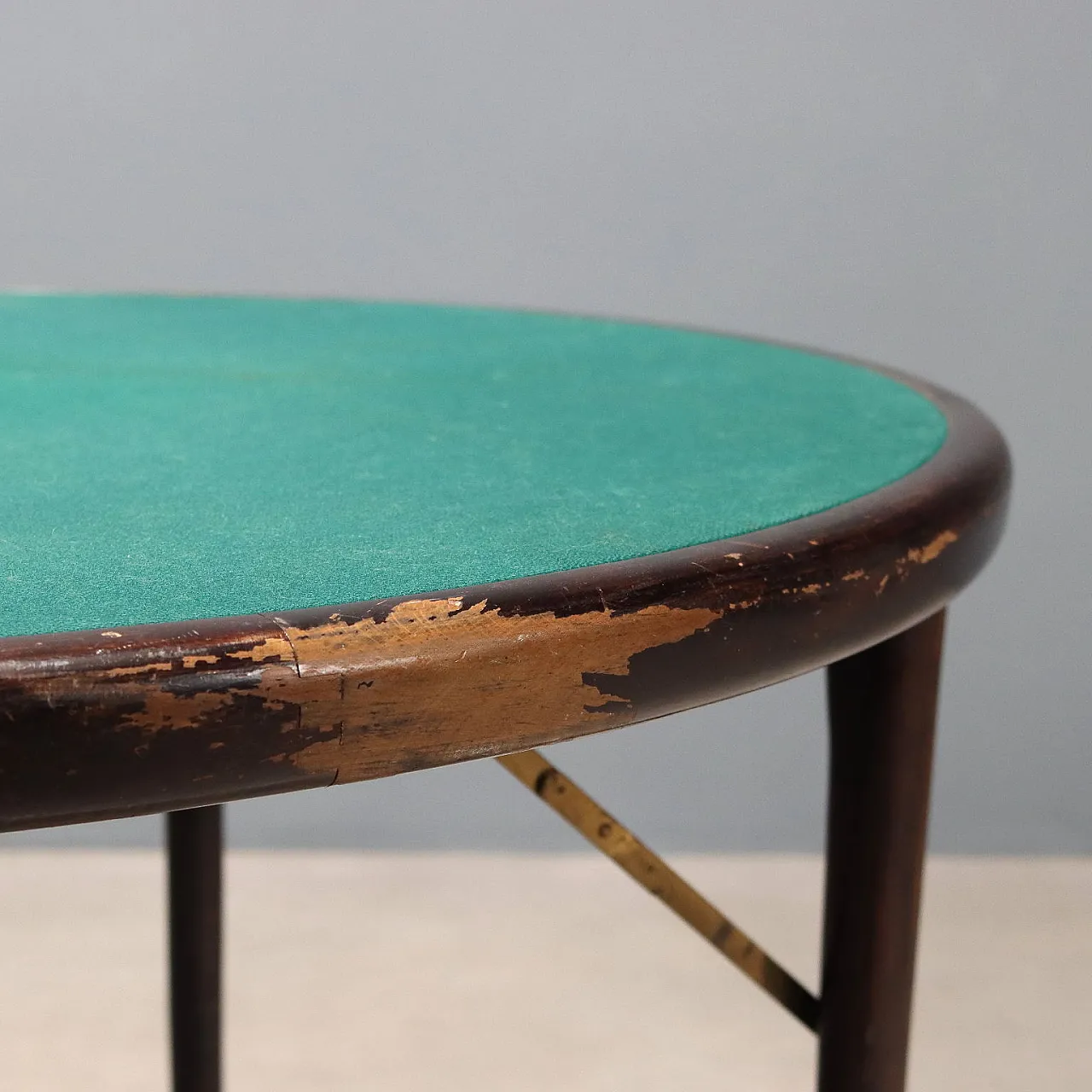 Tavolo da gioco in legno, anni '60 4