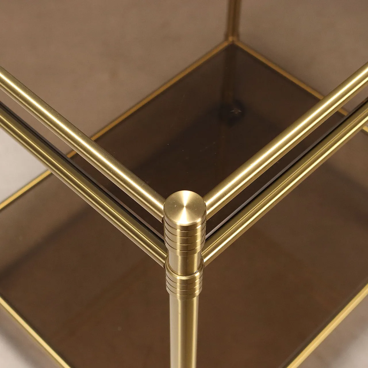 Carrello in ottone, anni '80 6