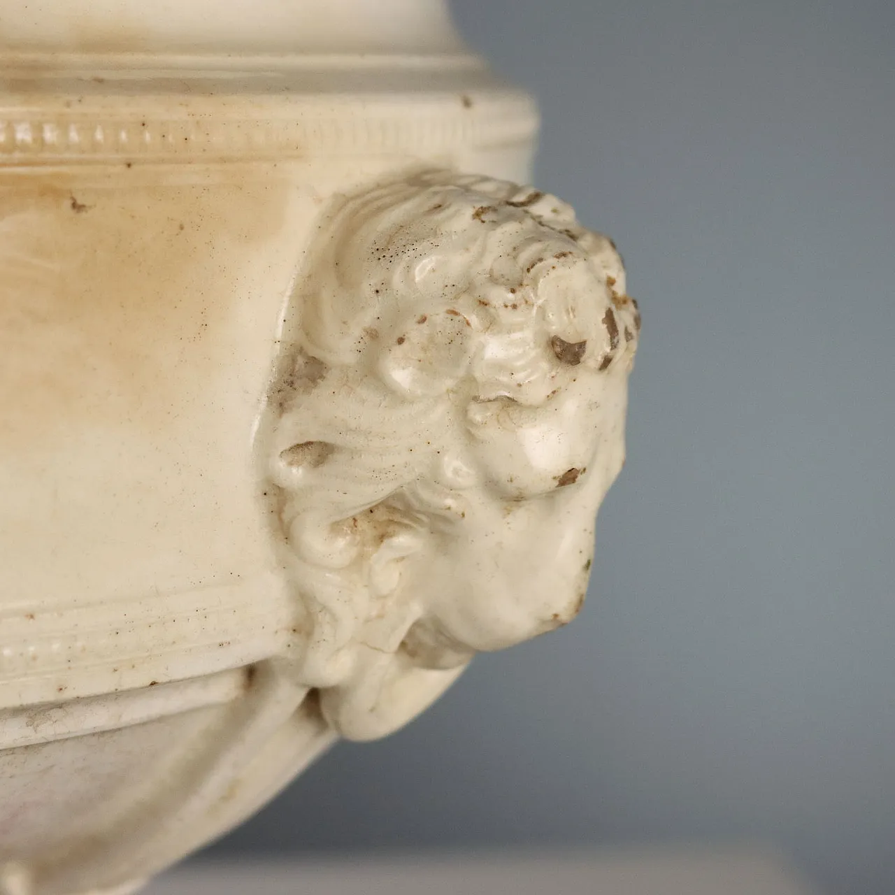 Zuppiera treppiede in stile neoclassico in terracotta, '800 5