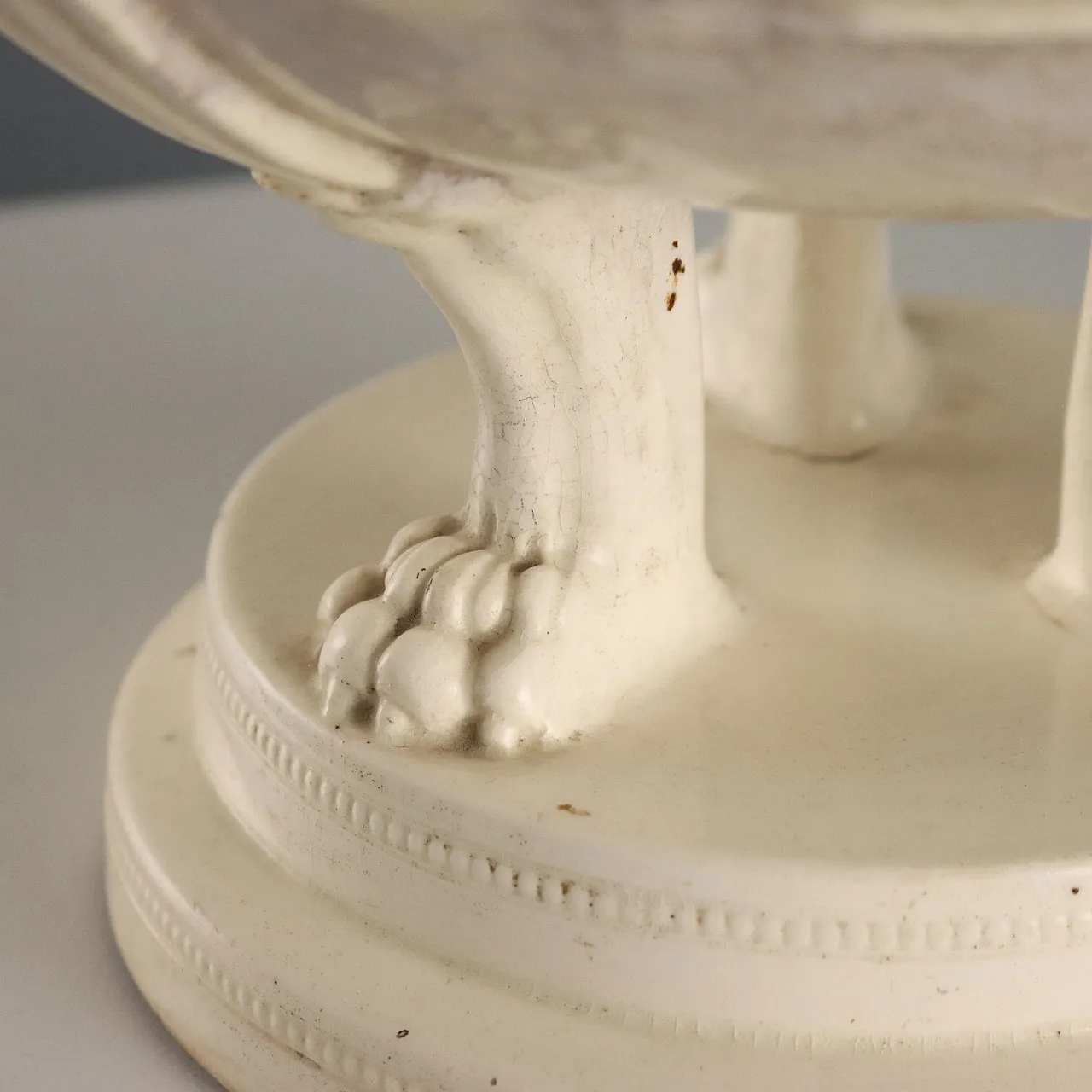 Zuppiera treppiede in stile neoclassico in terracotta, '800 6