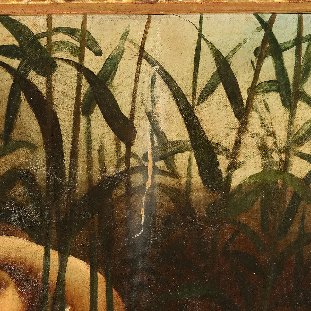 Mosè Affidato alle Acque del Nilo, olio su tela, '700 6