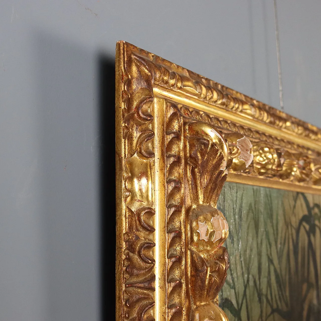 Mosè Affidato alle Acque del Nilo, olio su tela, '700 9