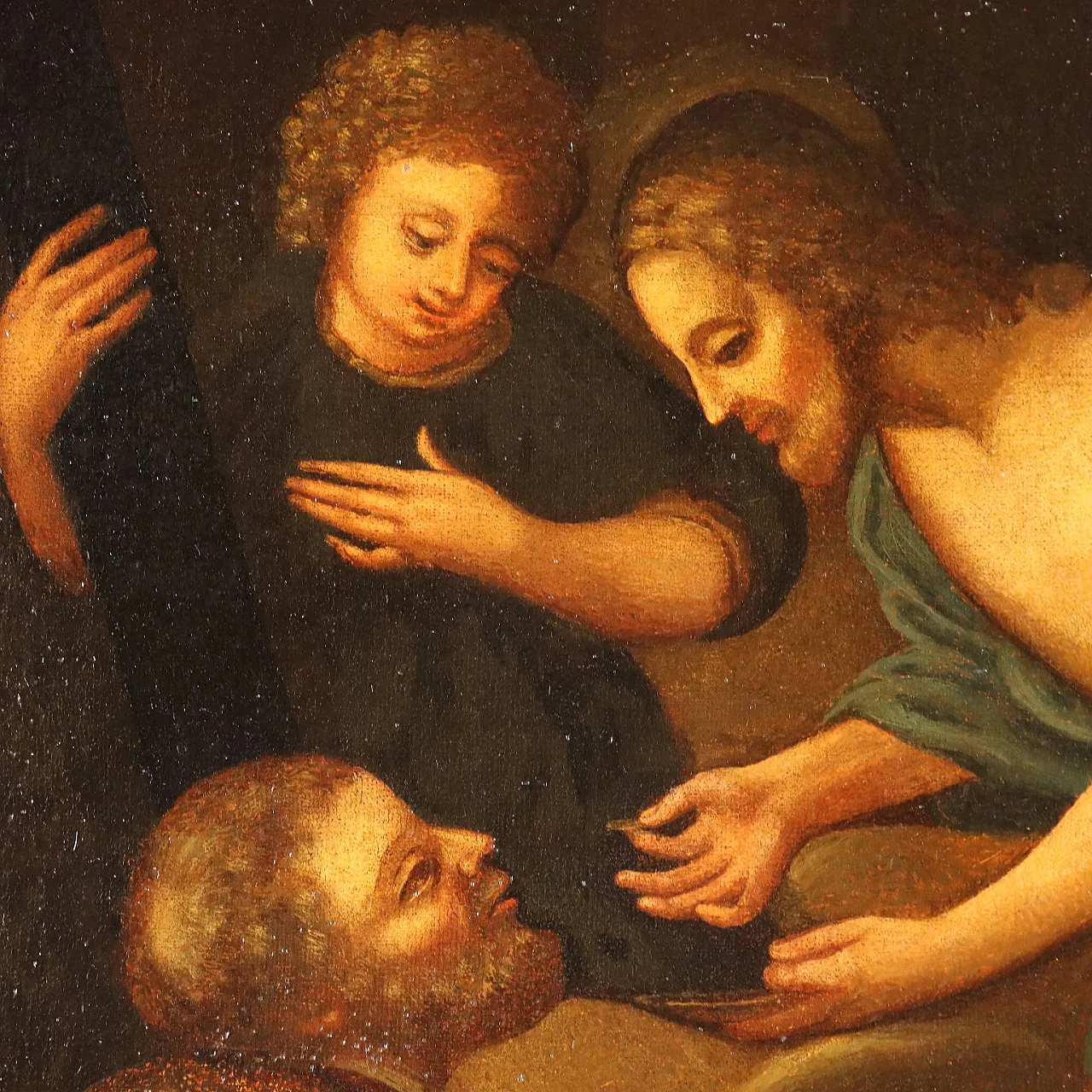 Santo Vescovo Riceve la Comunione da Gesù, olio su tela, '700 4