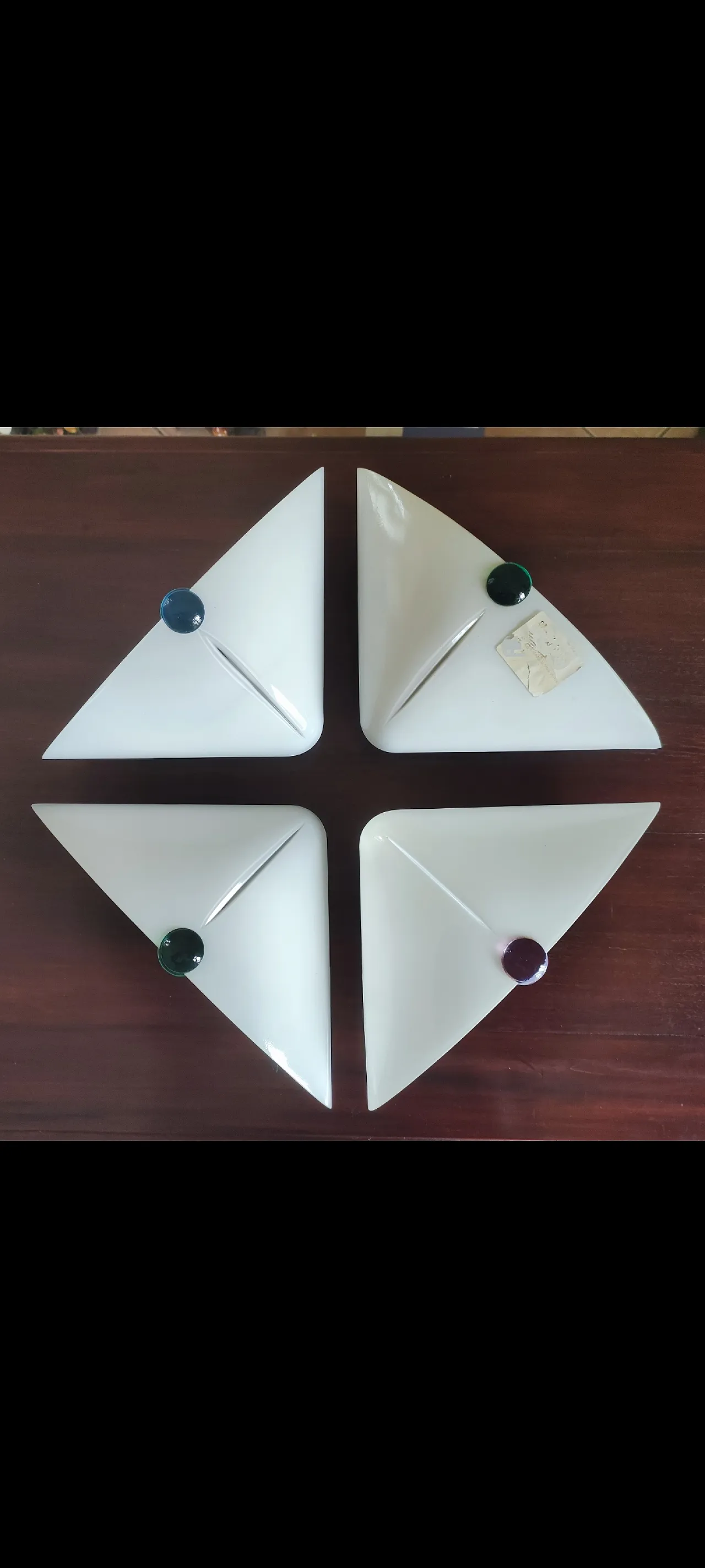 3 lampade da parete moderne in Vetro di Murano di De Majo, anni '70 1