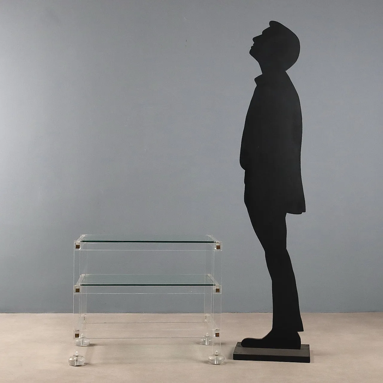 Tavolino in plexiglass, anni '80 2