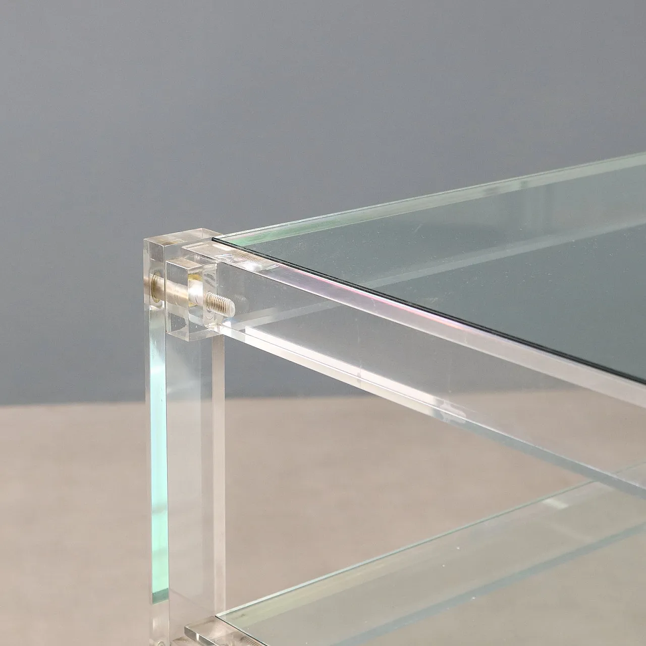 Tavolino in plexiglass, anni '80 3