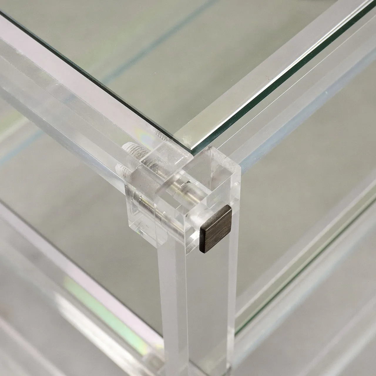 Tavolino in plexiglass, anni '80 4