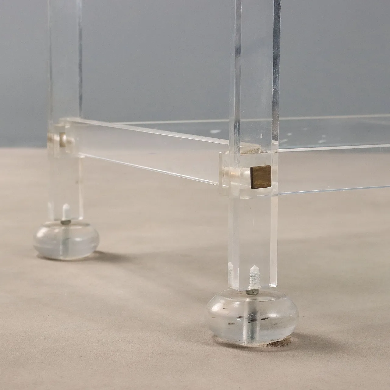 Tavolino in plexiglass, anni '80 5