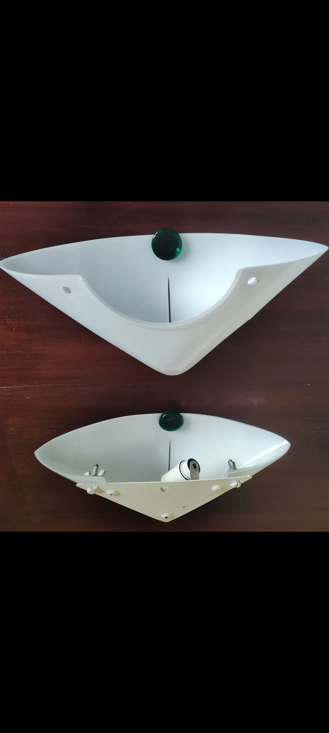 3 lampade da parete moderne in Vetro di Murano, De Majo anni '70 1