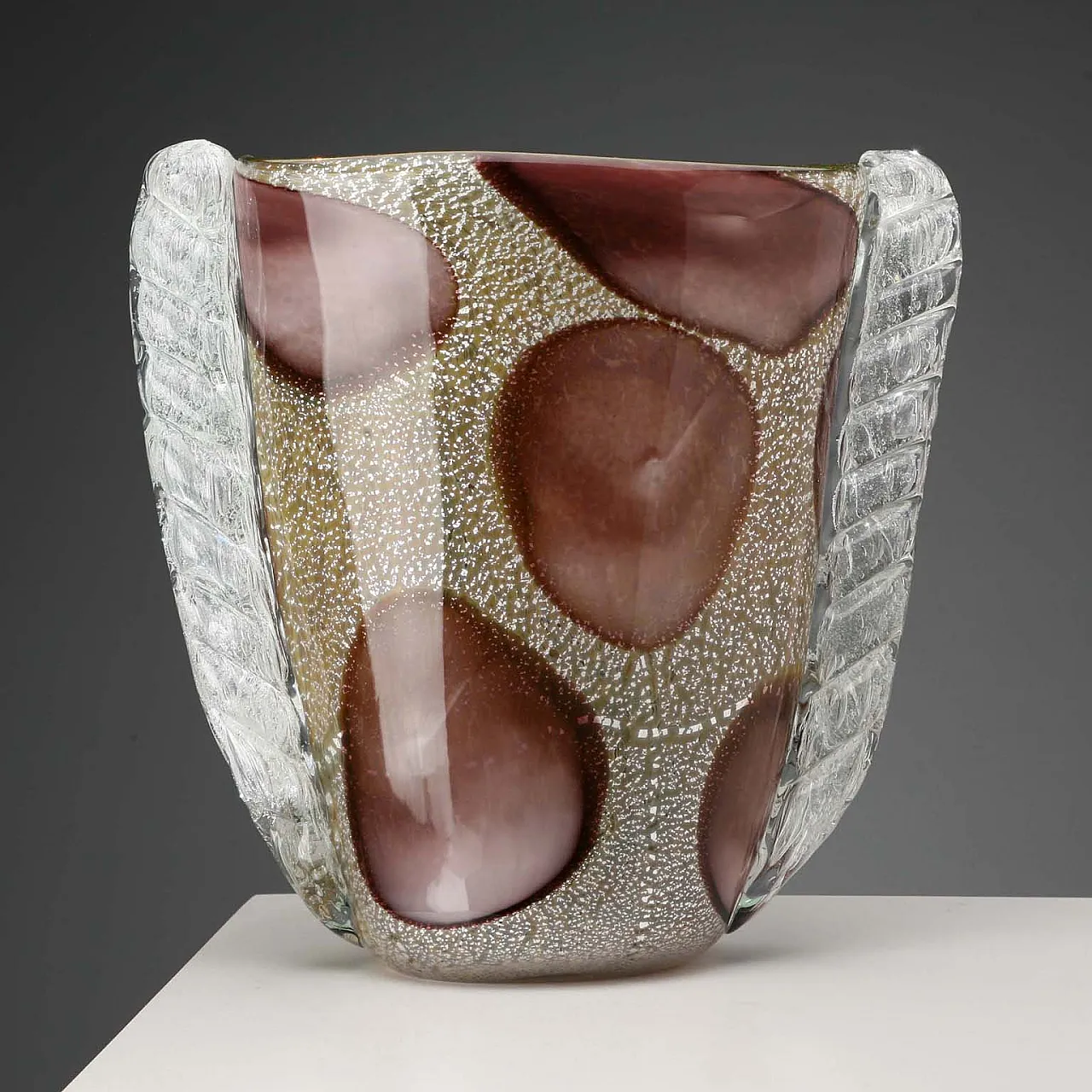 Murano glass vase in the manner of Ercole Barovier, 20th century 1