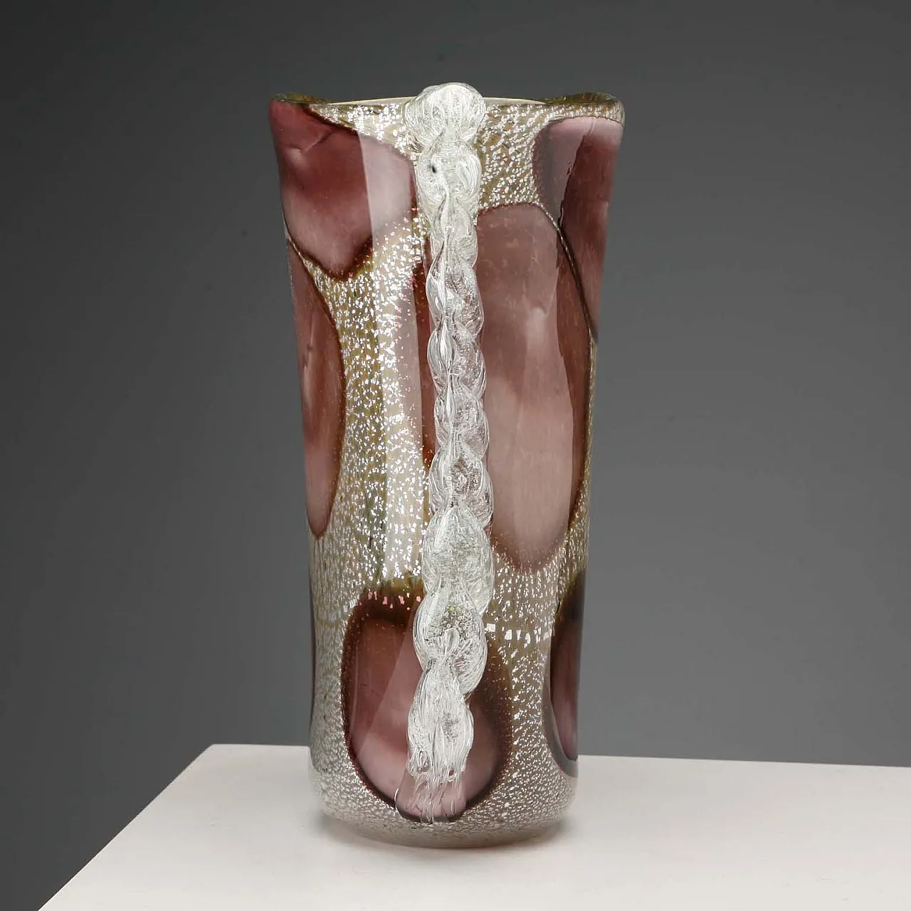 Murano glass vase in the manner of Ercole Barovier, 20th century 5