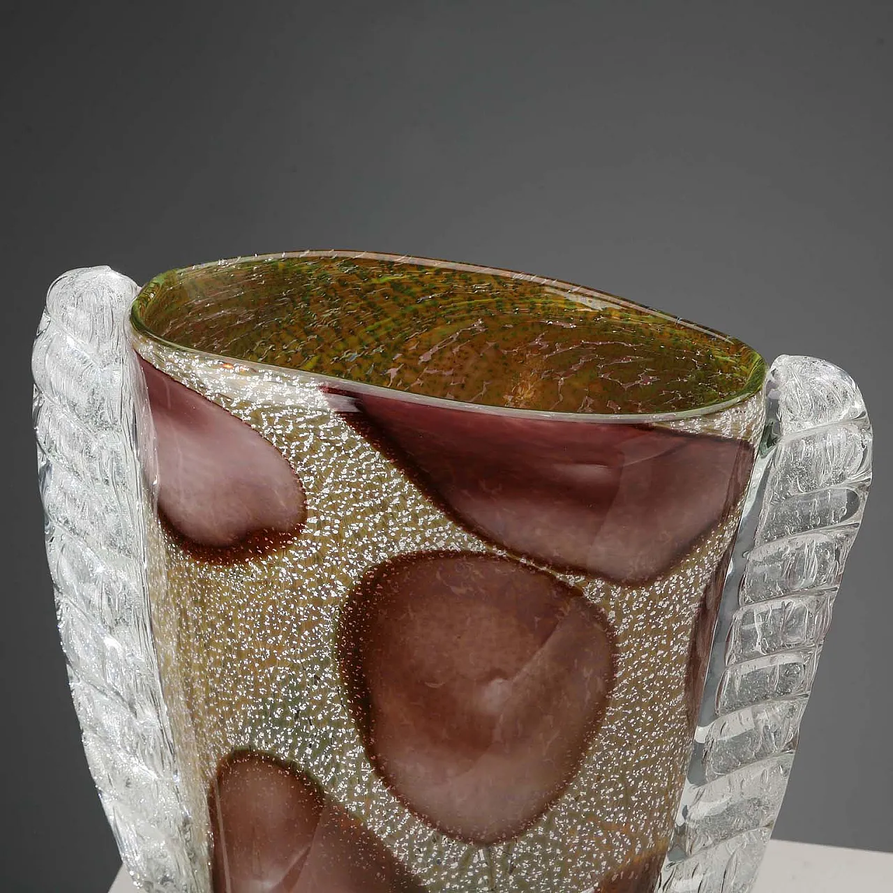 Murano glass vase in the manner of Ercole Barovier, 20th century 6