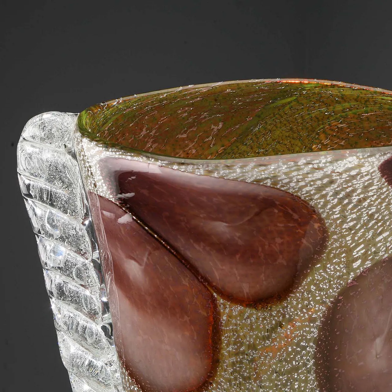 Murano glass vase in the manner of Ercole Barovier, 20th century 8