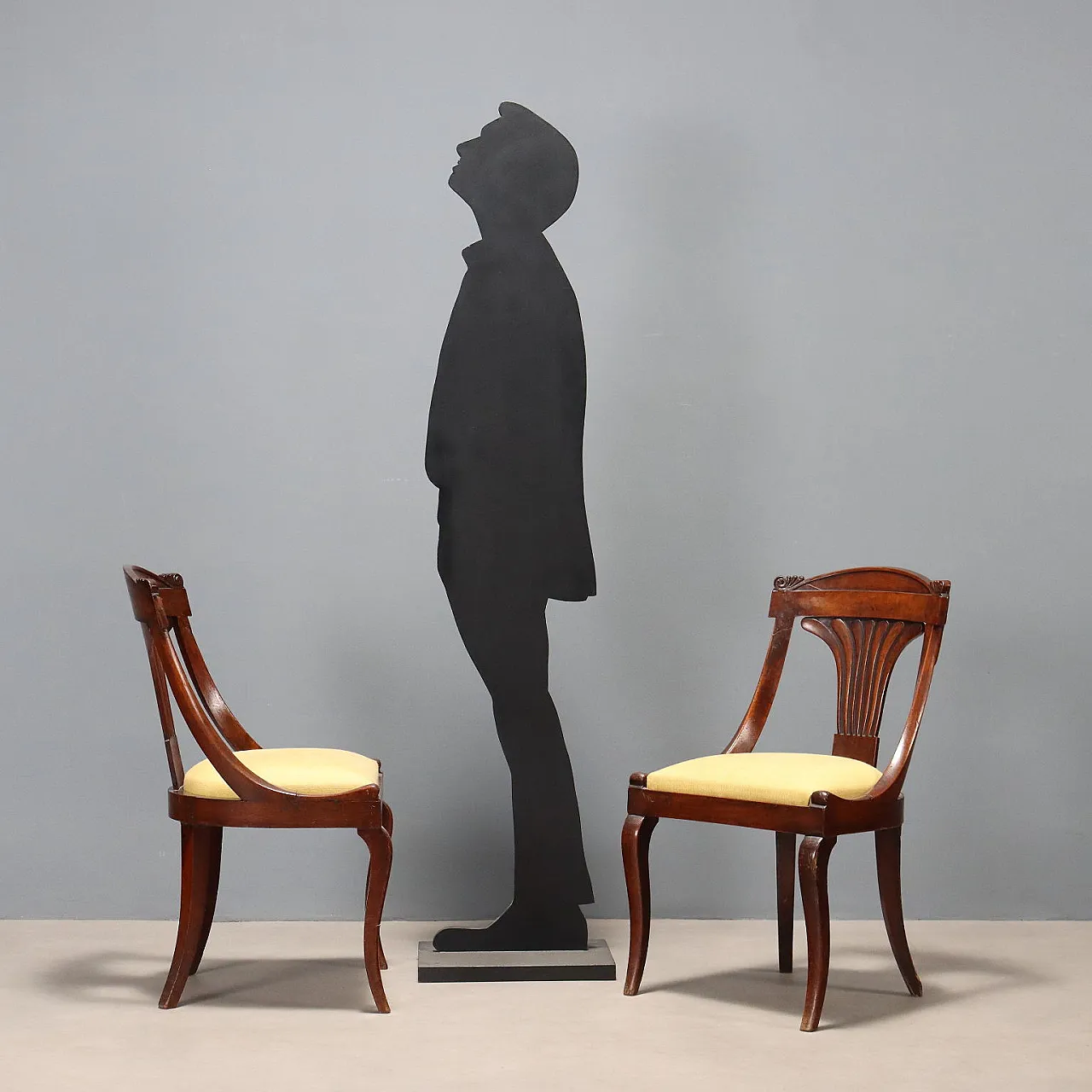 Pair of Gondola chairs, 19th century 2