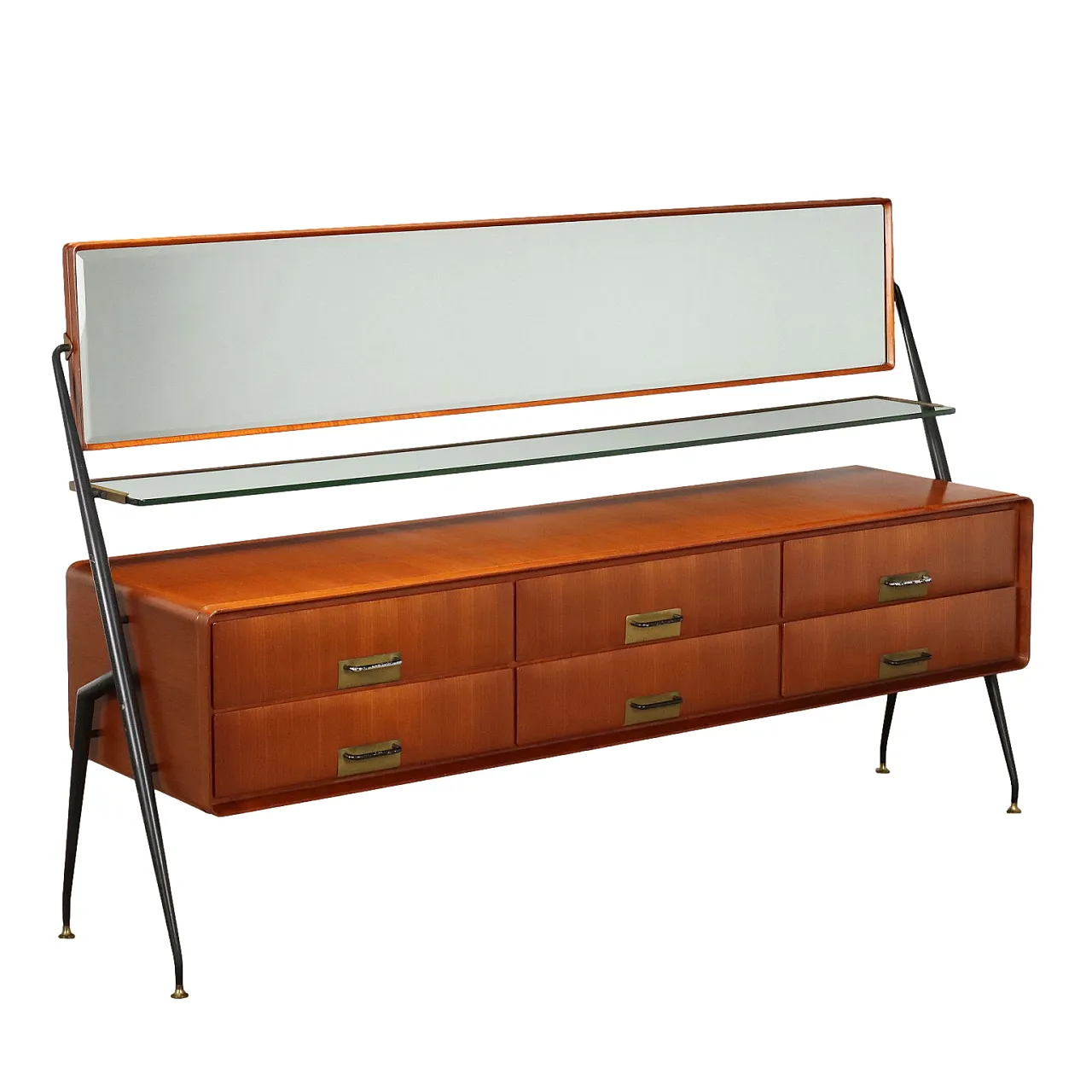 Dresser with mirror by Silvio Cavatorta, 1960s 1