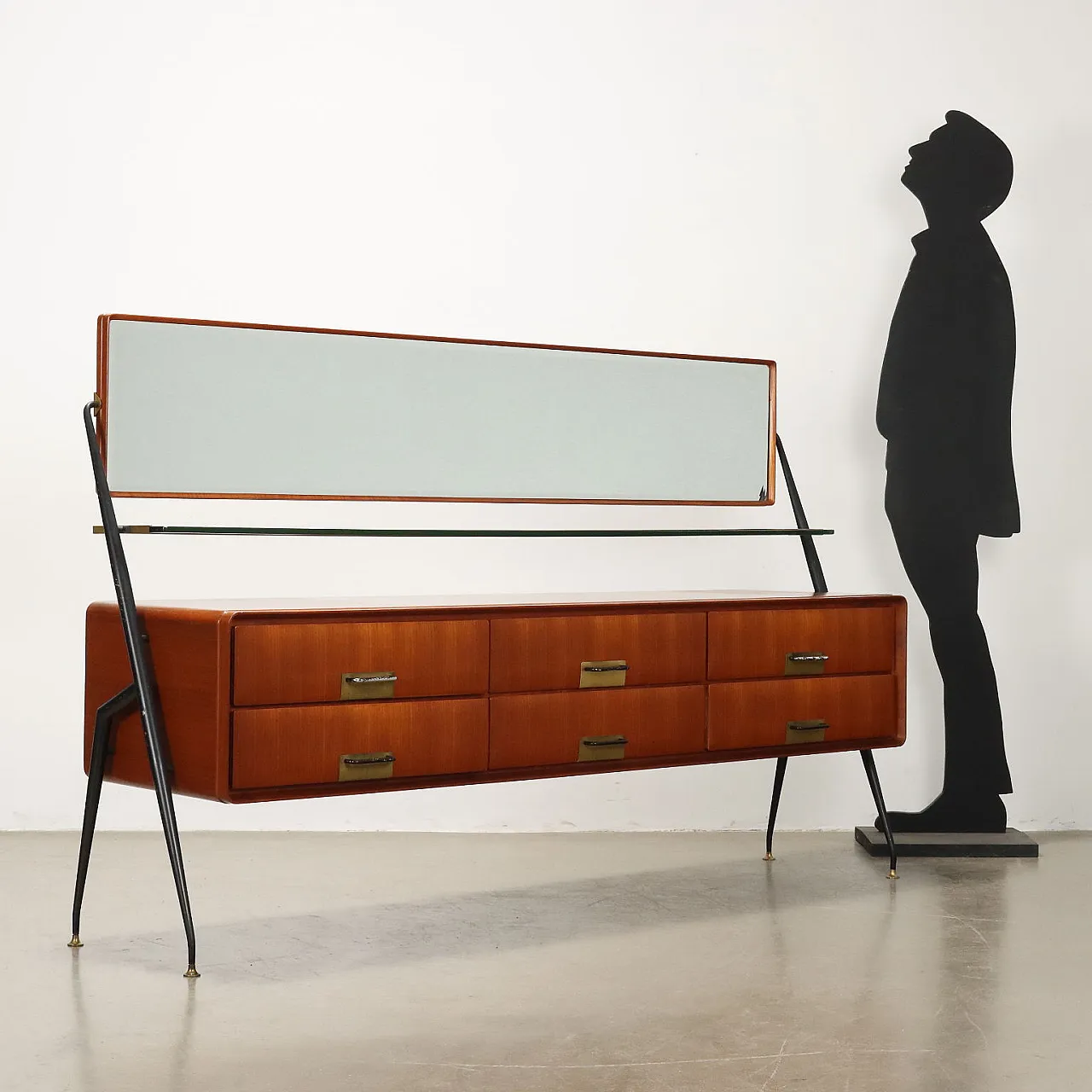 Dresser with mirror by Silvio Cavatorta, 1960s 2