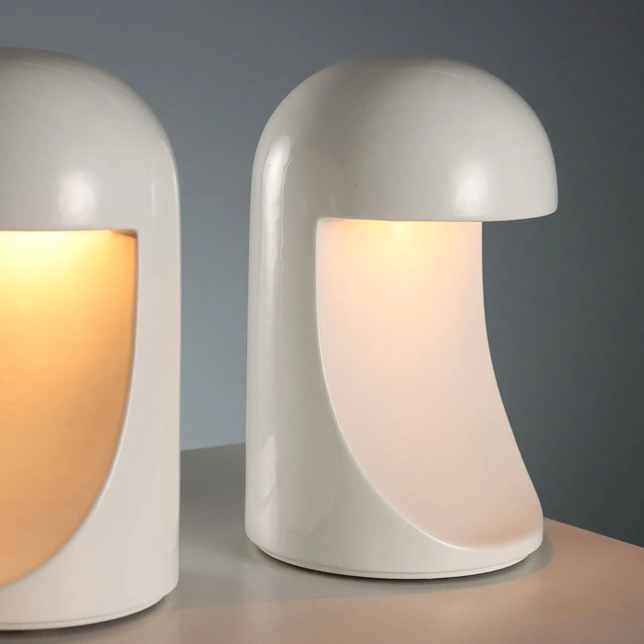 Pair of lamps by Marcello Cuneo for Gabbianelli, 1960s 3