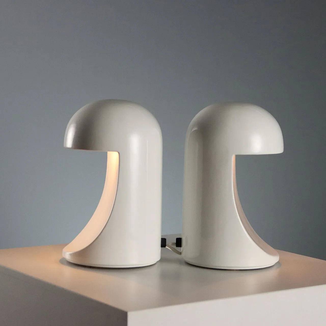 Pair of lamps by Marcello Cuneo for Gabbianelli, 1960s 4