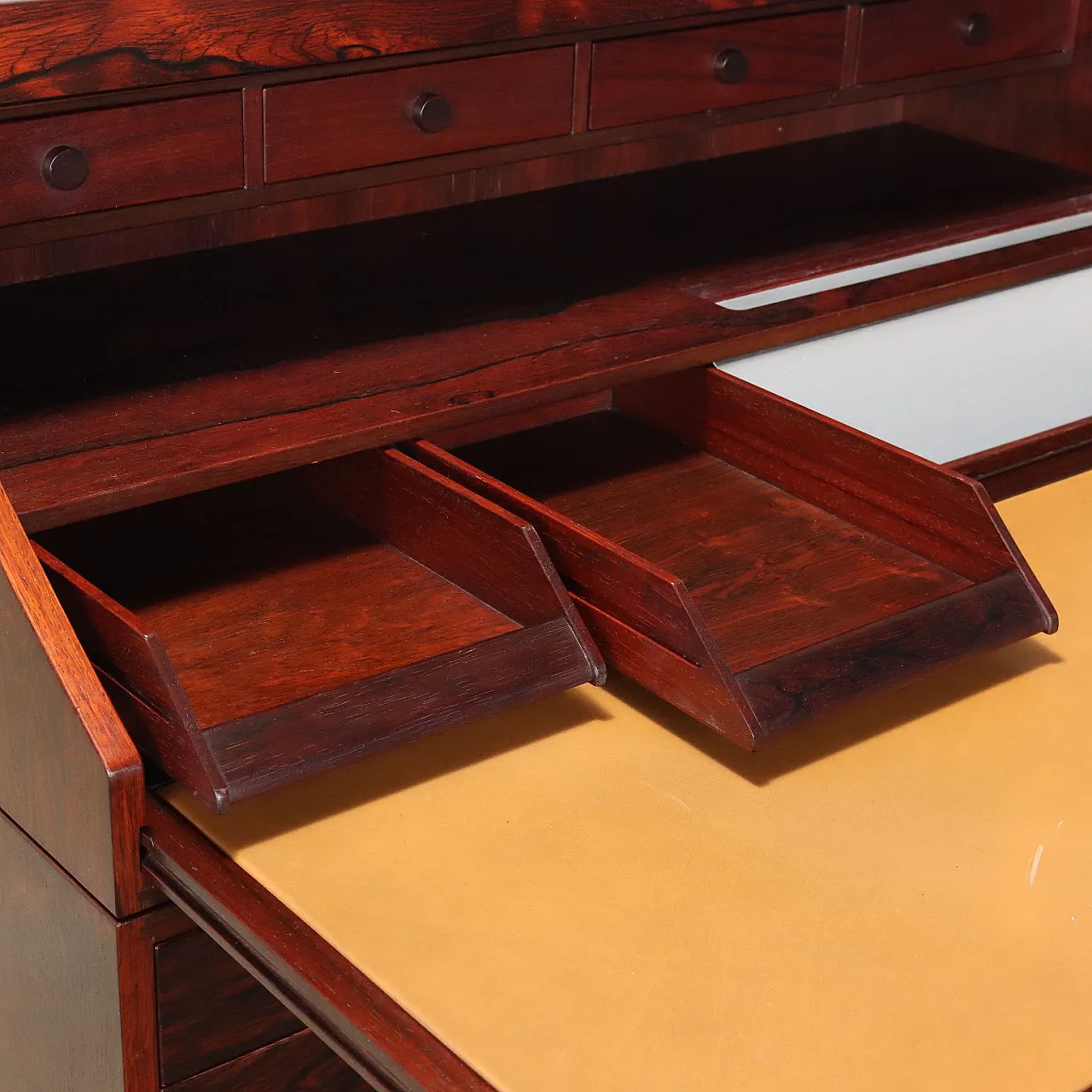 Flap desk by Gianfranco Frattini for Bernini, Italy, 1960s 5