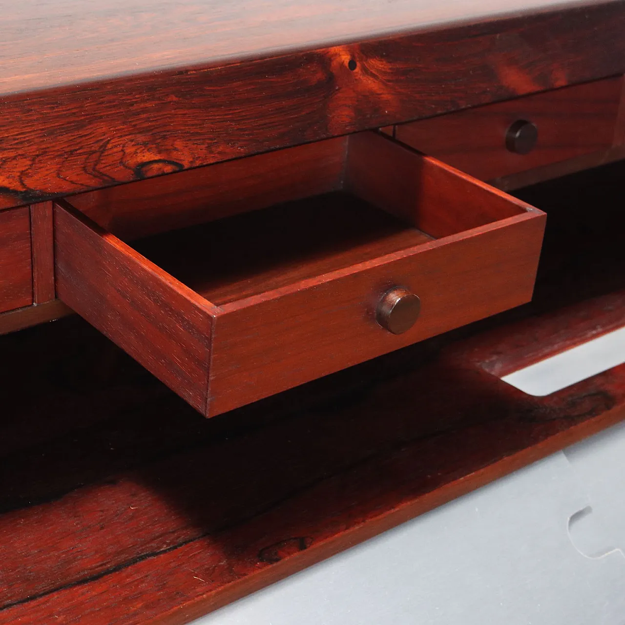 Flap desk by Gianfranco Frattini for Bernini, Italy, 1960s 6