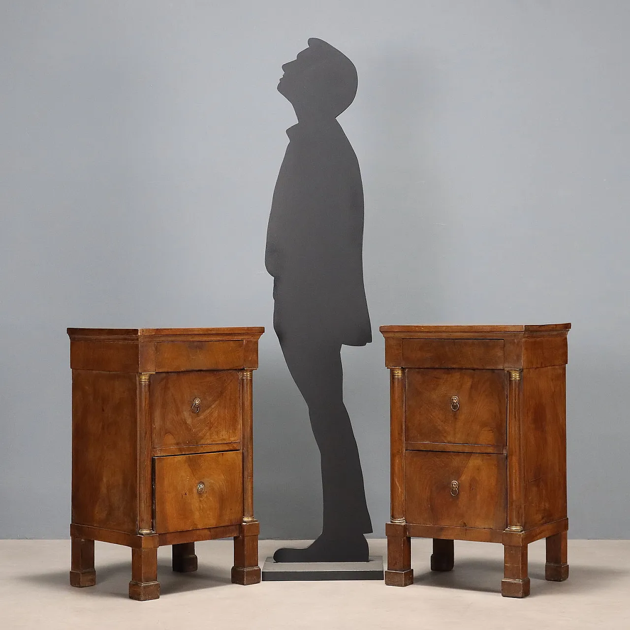 Pair of Empire bedside tables, 19th century 2