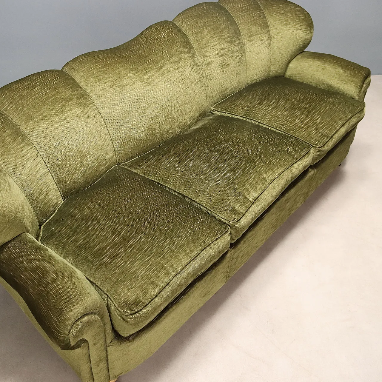 Sofa with spring padding and original fabric, 1950s 7