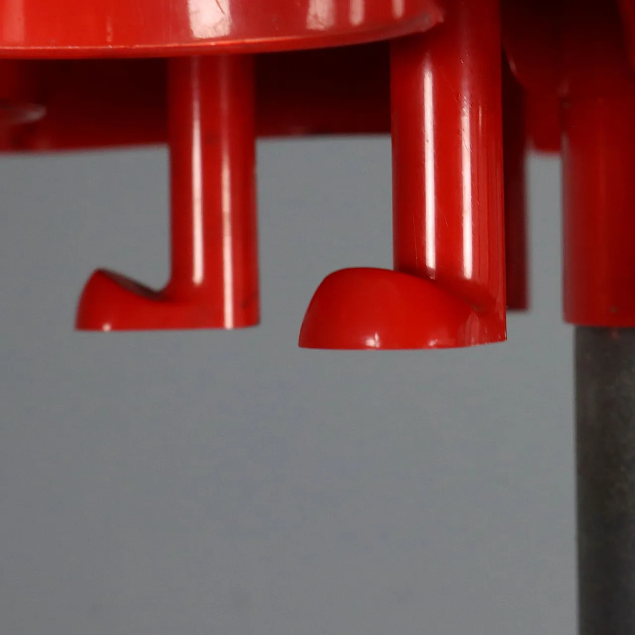 Coat rack with umbrella stand in plastic and metal, 20th century 4