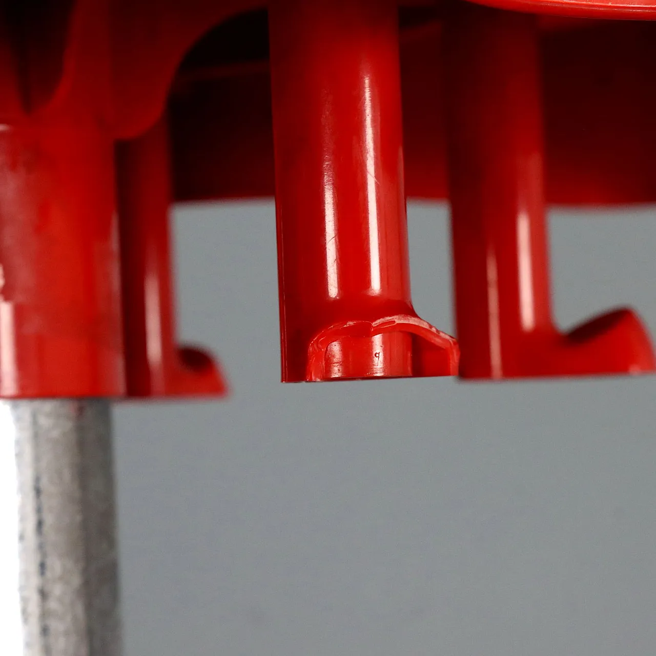 Coat rack with umbrella stand in plastic and metal, 20th century 6