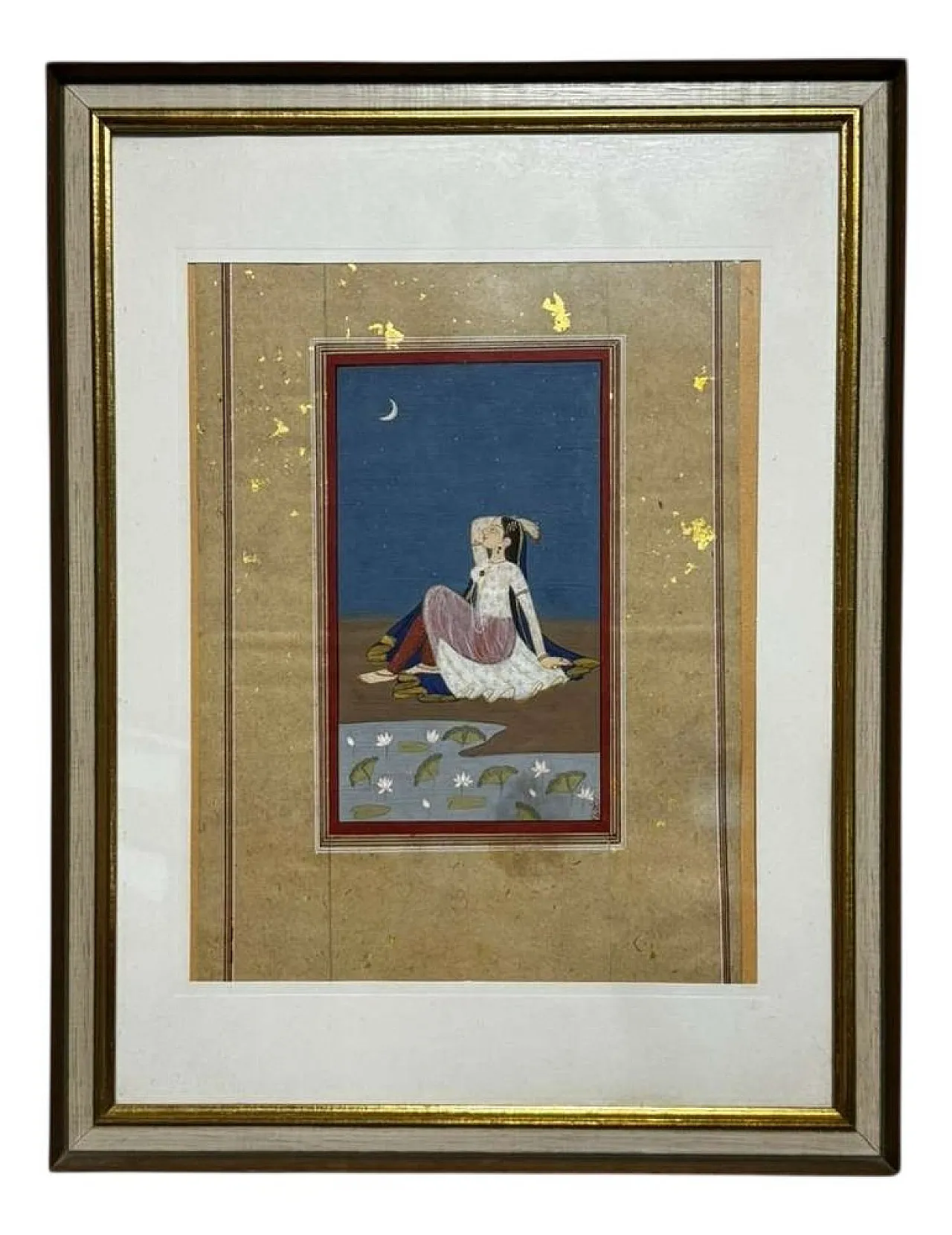 Rajasthan, Nayika of Moonlight, tempera e acquerello, '800 1