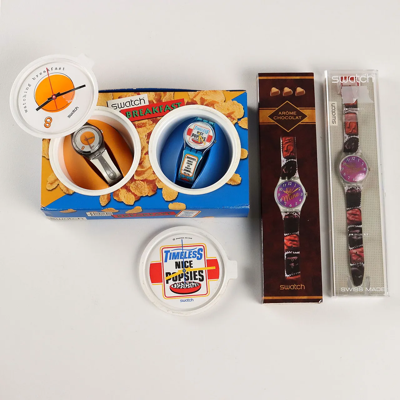 Swatch ブレックファースト 2本セット Swatch Champagne Glasses, Set 