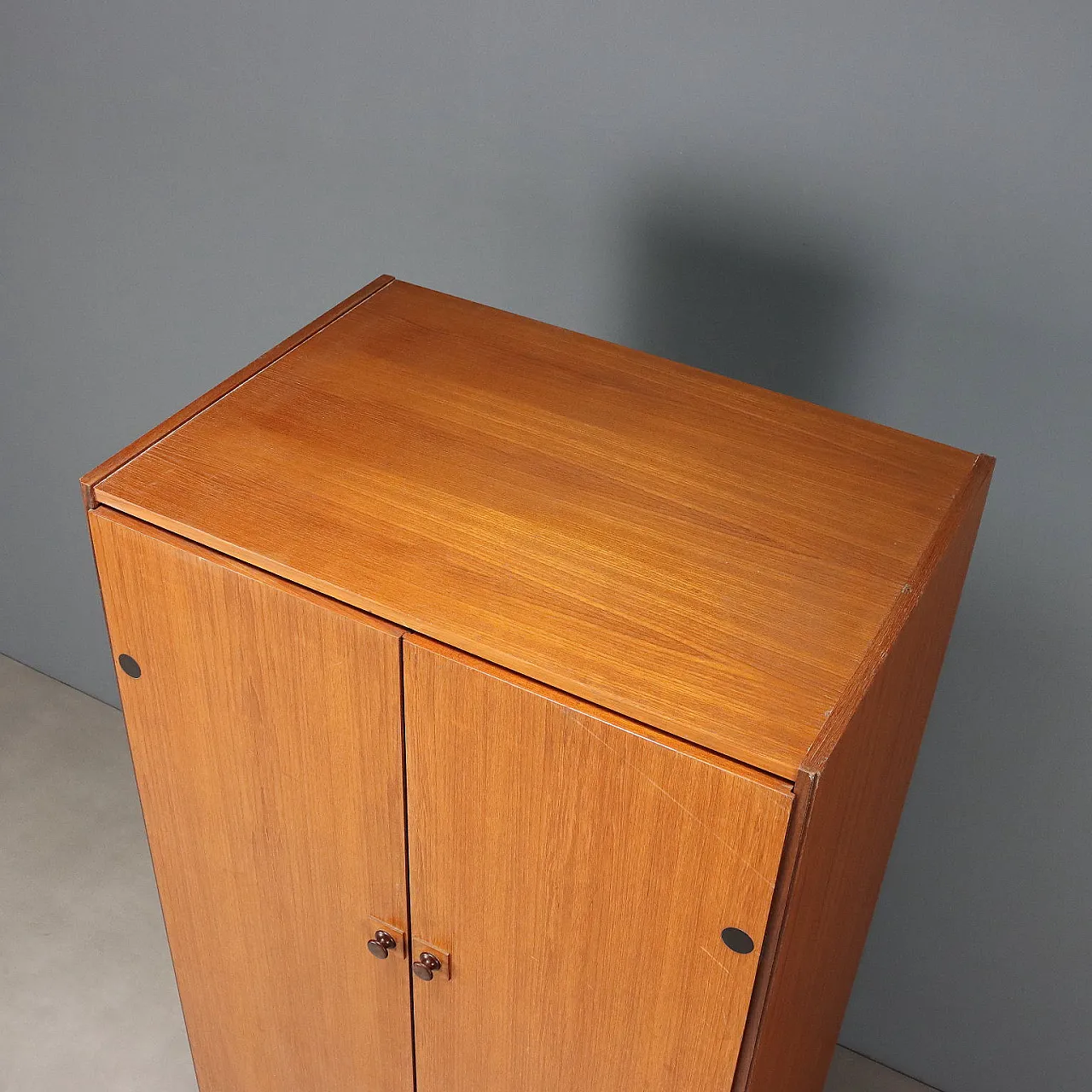 Mobile contenitore in impiallacciatura di teak, '900 9