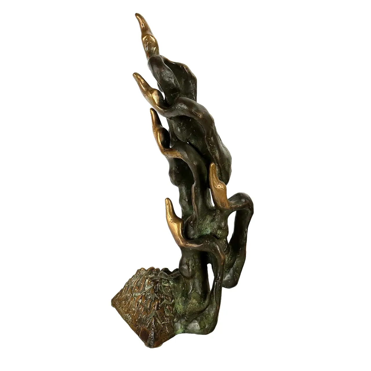 Gino Masciarelli, Volo d'anatre, bronze sculpture 1