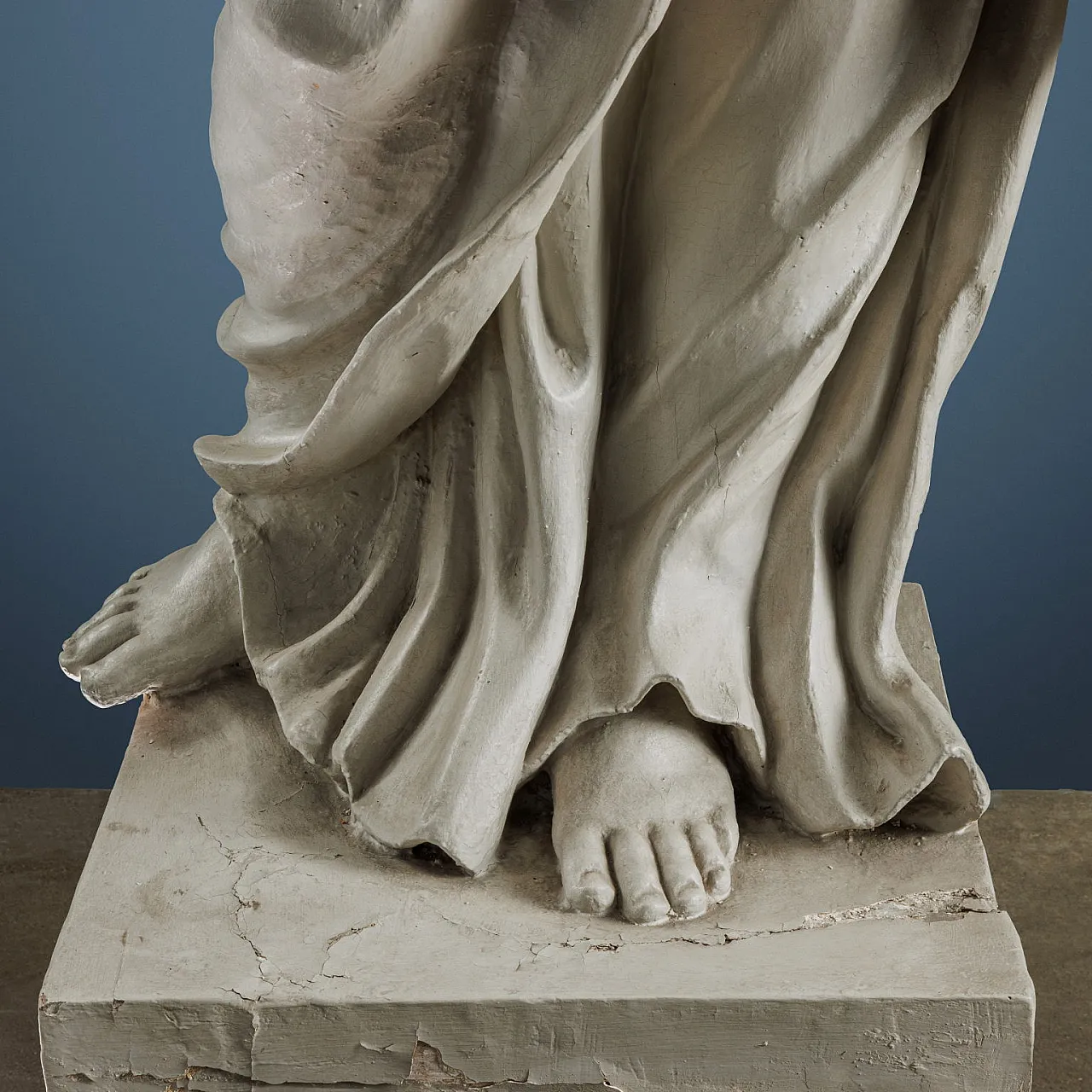 Allegory of Wisdom, carved and painted wood sculpture, 18th century 5