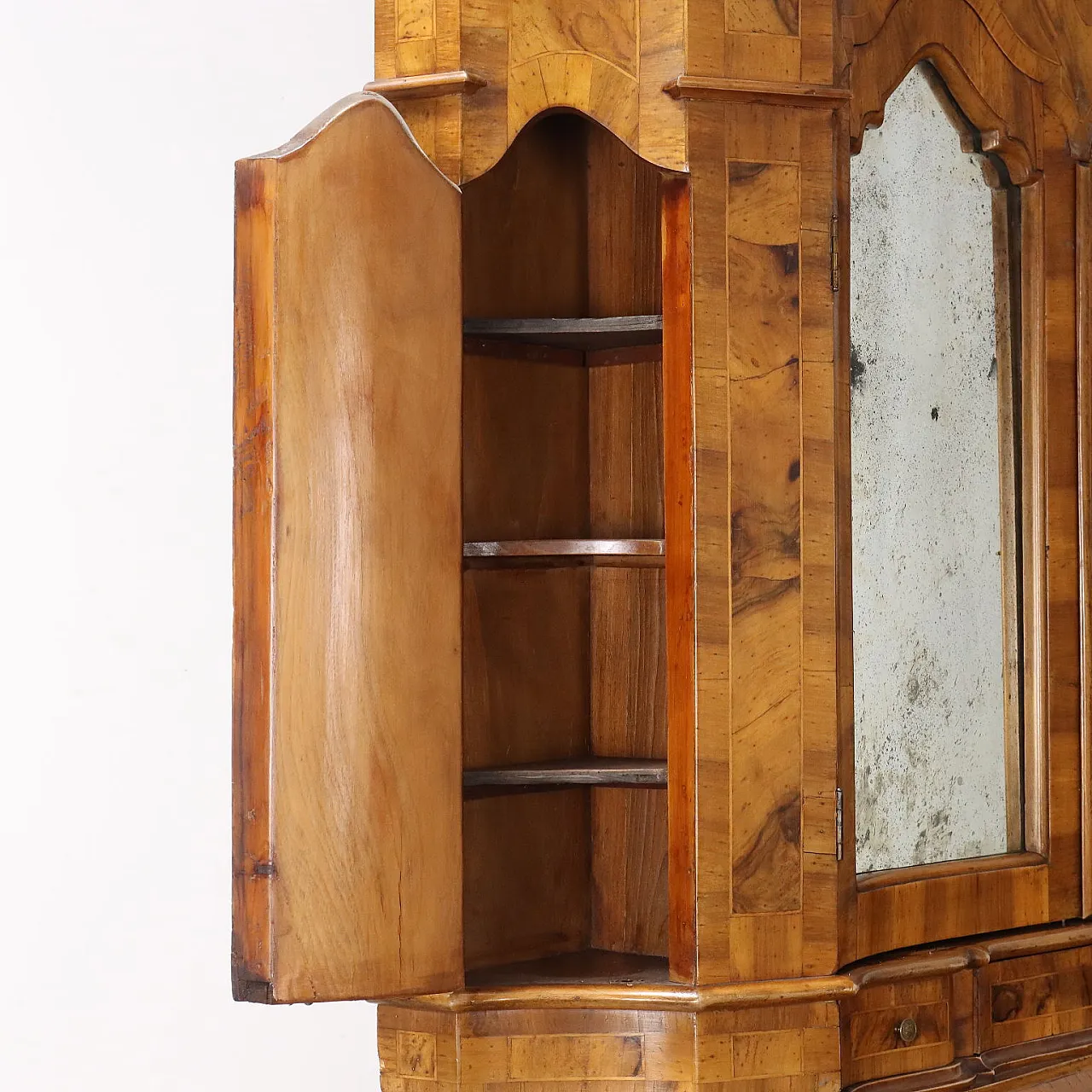 Walnut Baroque-style trumeau, 20th century 7