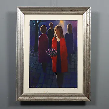 Fantuzzi, olio su tela con cornice, '900