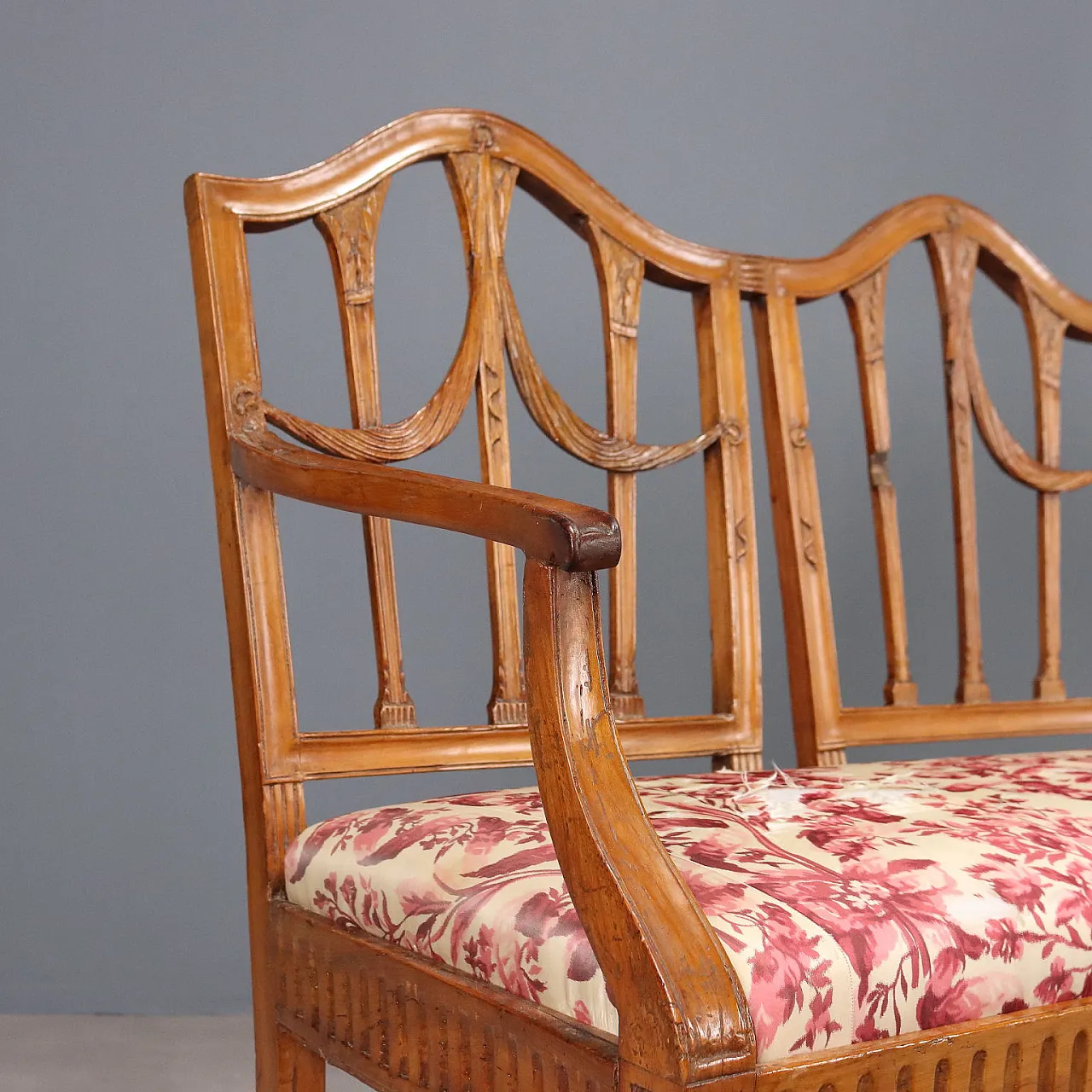 Divano portego in stile neoclassico, primo '800 3