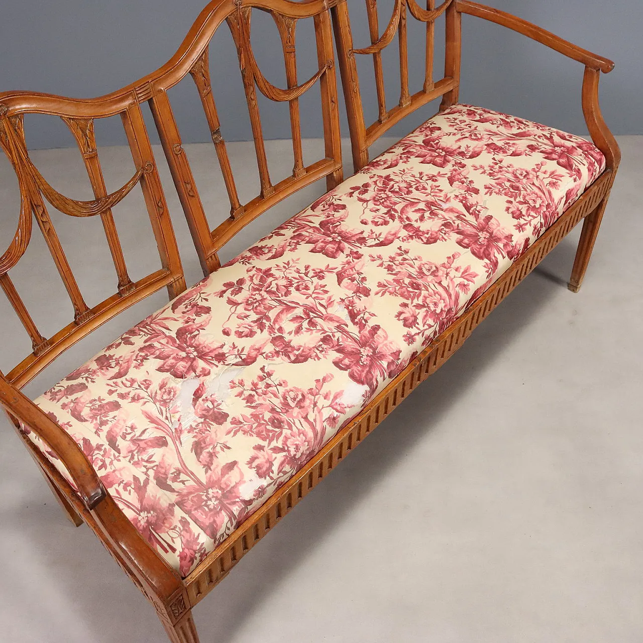 Divano portego in stile neoclassico, primo '800 9