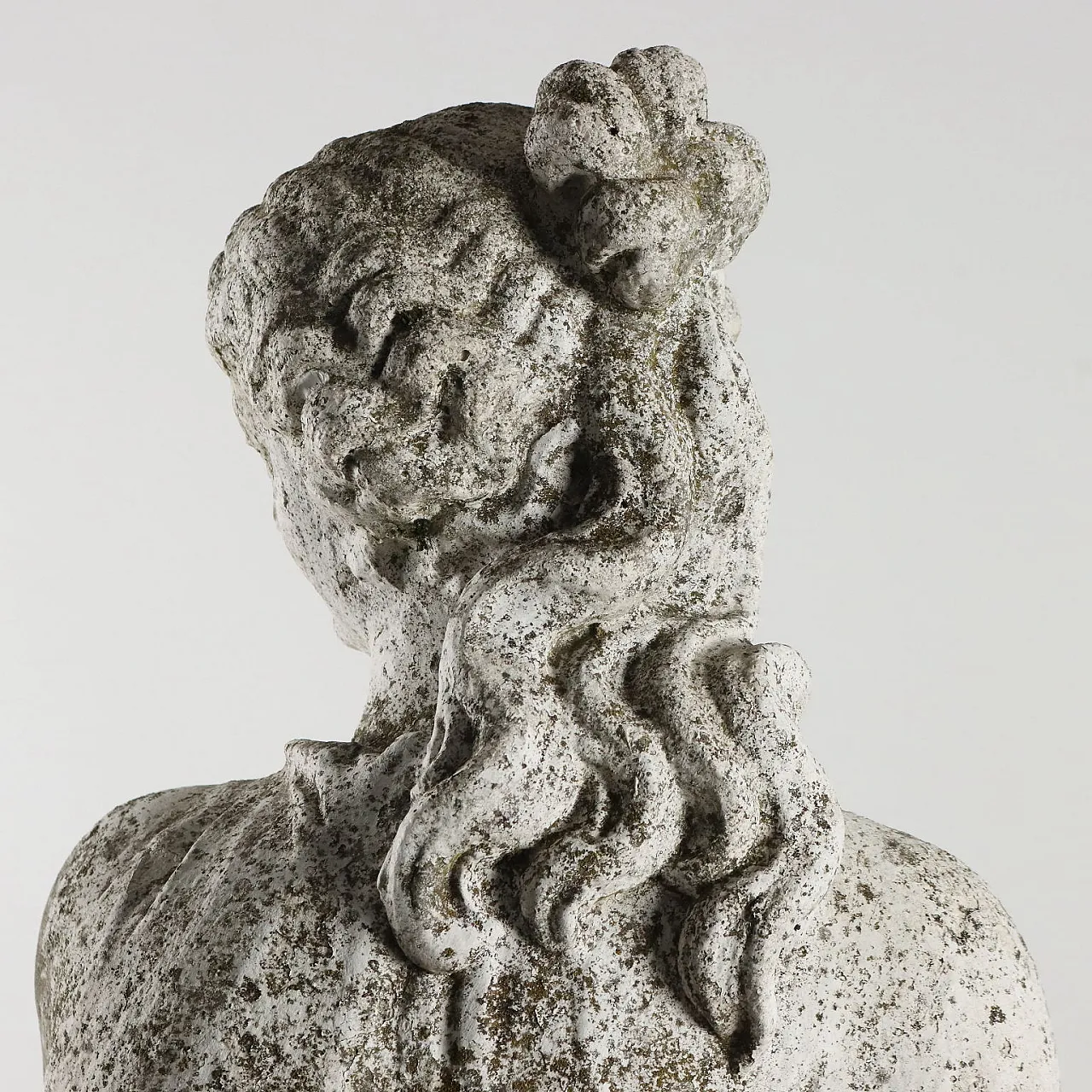 Statua con piedistallo in ghisa, '900 5