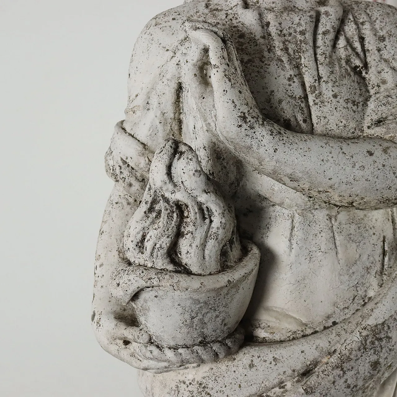 Statua con piedistallo in ghisa, '900 6