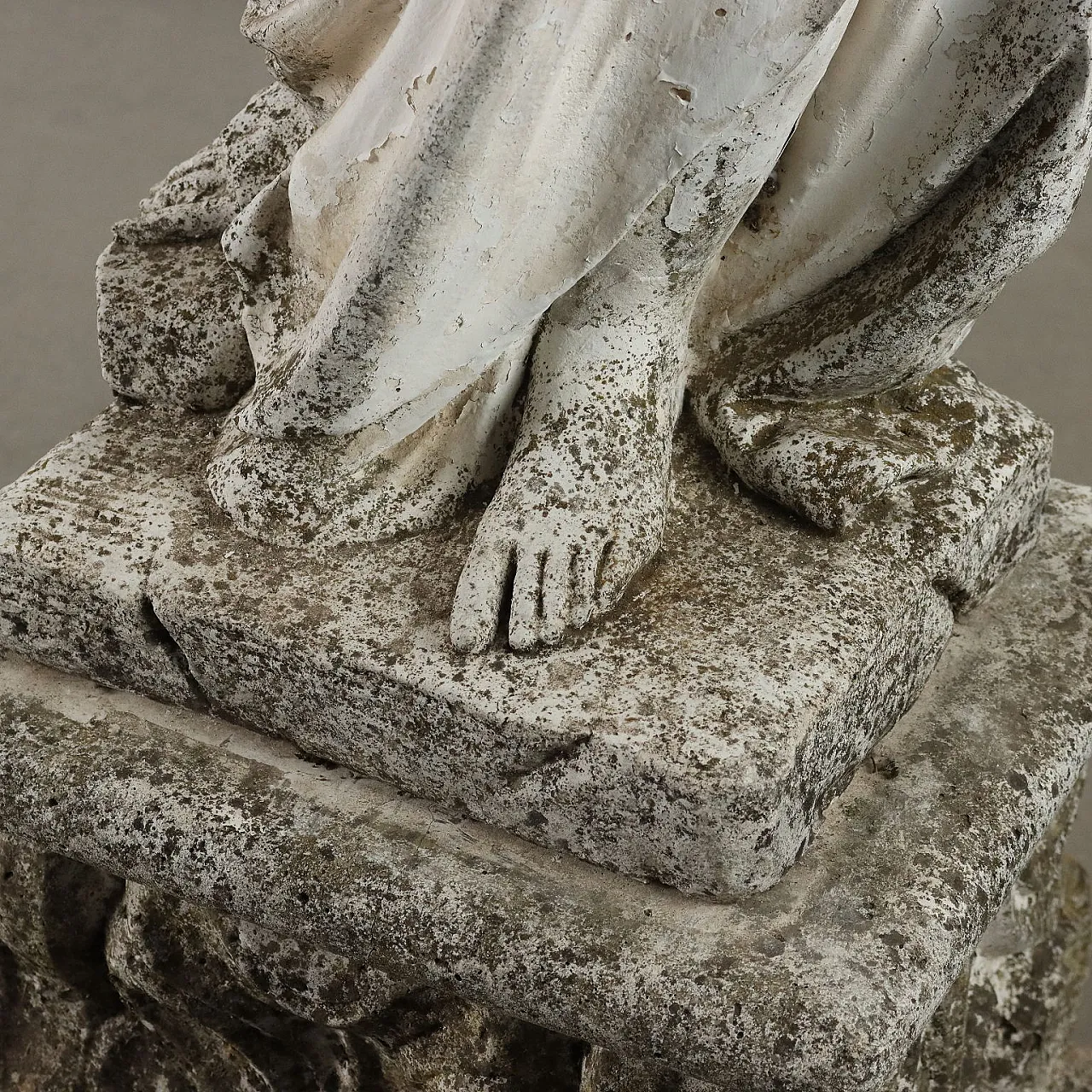 Statua con piedistallo in ghisa, '900 8